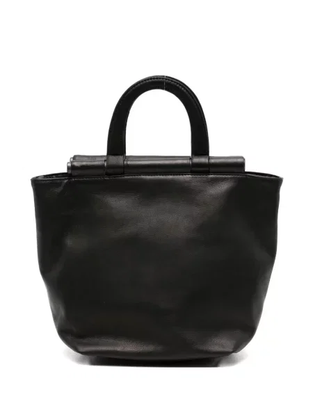 Geantă shopper Yohji Yamamoto din piele negru