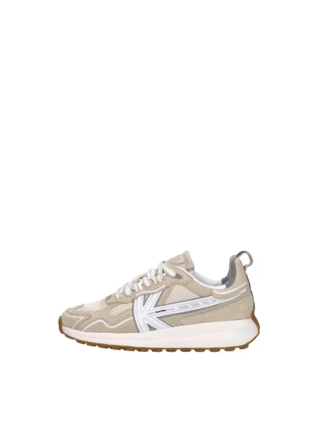 Sneakersy Kaotiko skórzane beżowe