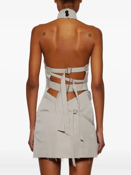 Odgovarati haljina Natasha Zinko sa kopčom ular vrat