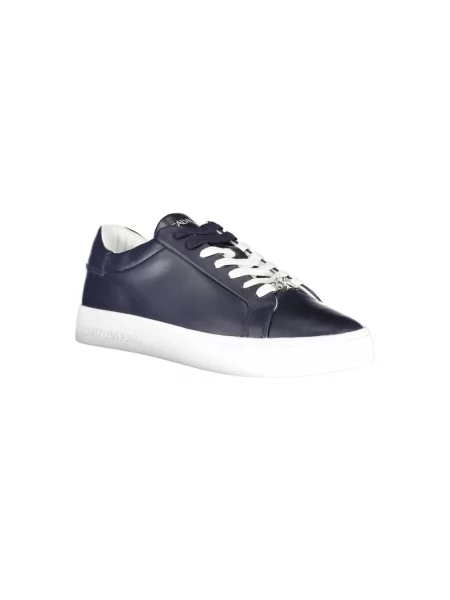 Trampki Calvin Klein skórzane niebieskie