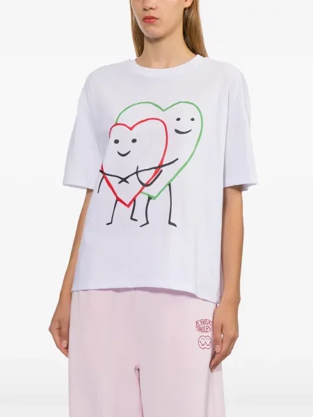 Tricou Joshua Sanders cu imagine alb