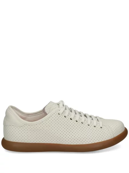 Sneakerși Camper cu șireturi din dantelă alb