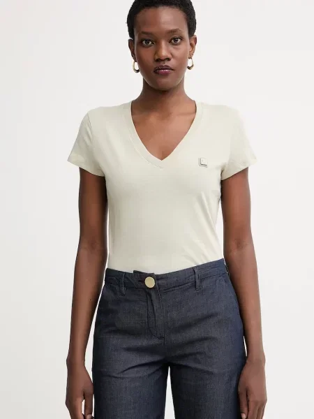 Armani Exchange tričko béžové