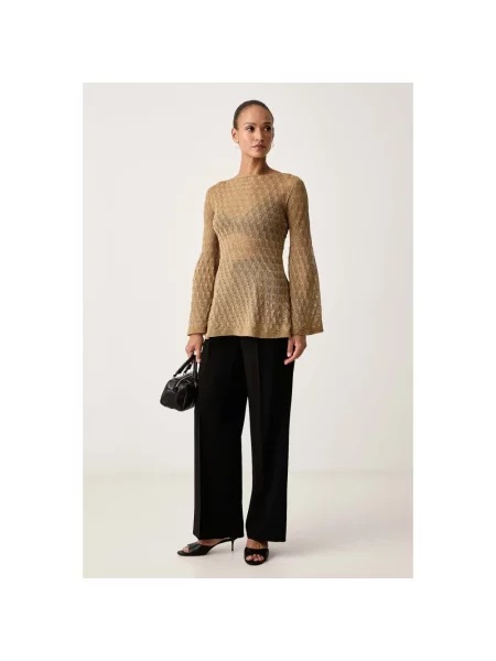 Sweter Twinset żółty