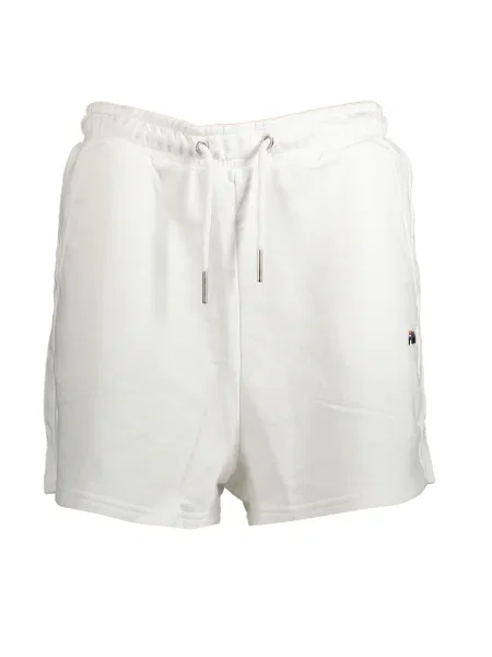 Pantaloni scurți Fila scurte cu talie înaltă alb