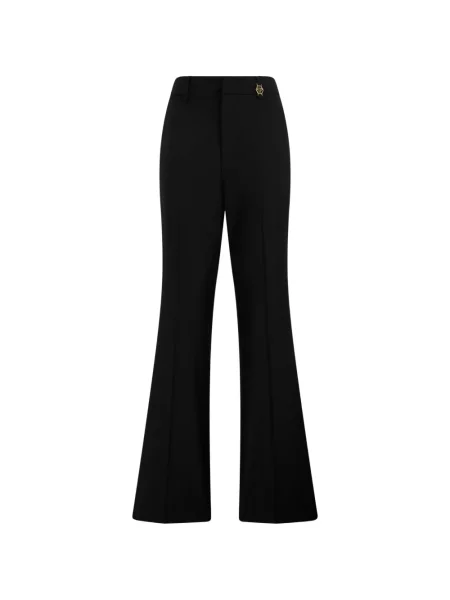 Pantaloni Philipp Plein evazate cu autograf negru