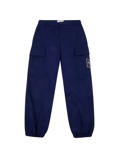 Pantaloni copii Fendi albastru