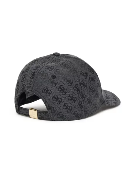 Czapka z daszkiem z nadrukiem z logo na całej powierzchni model Katya' Guess szara