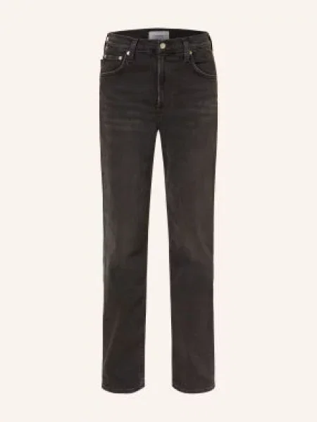 Citizens Of Humanity Rovné Džíny Palma nblae nebulae black denim černé