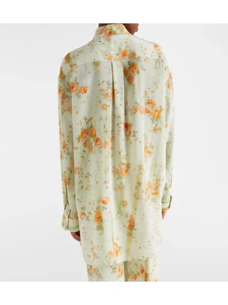 Cămașă Mcqueen cu model floral bej