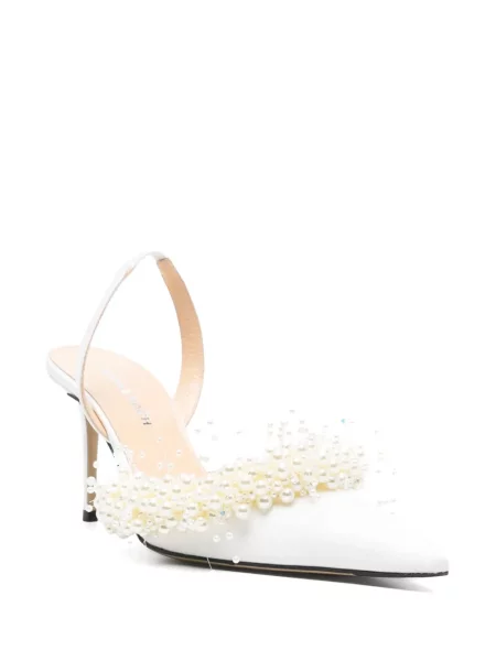 Pantofi cu toc Mach & Mach alb