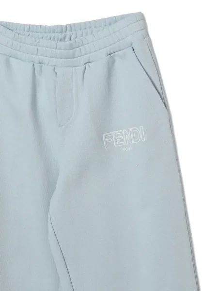 Spodnie dziecięce Fendi niebieskie