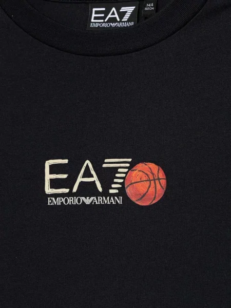 Koszulka dziecięca Ea7 Emporio Armani czarna