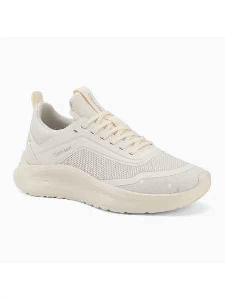 Încălțăminte pentru femei Calvin Klein Light Runner Sock Mesh Lycra tofu