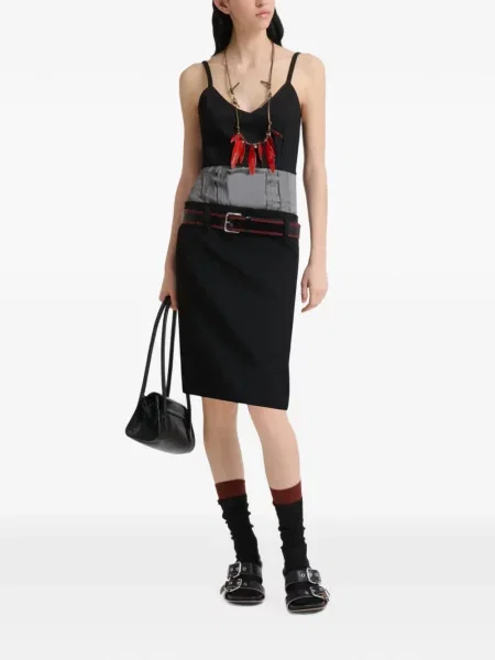 Rochie Marni din satin negru