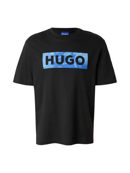 HUGO Tricou Nalien albastru negru