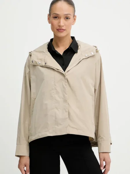 BOSS kurtka zielony przejściowa oversize beżowa