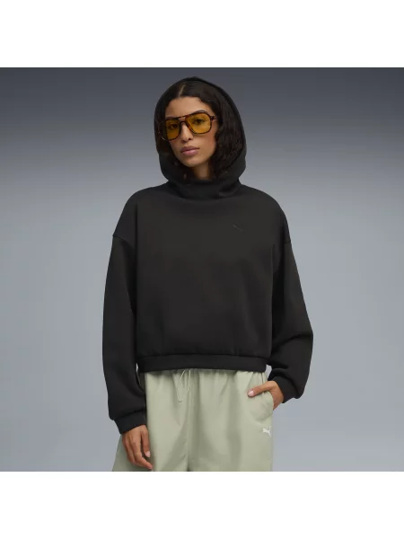 Bluza oversize z kapturem Wardrobe Essentials czarna