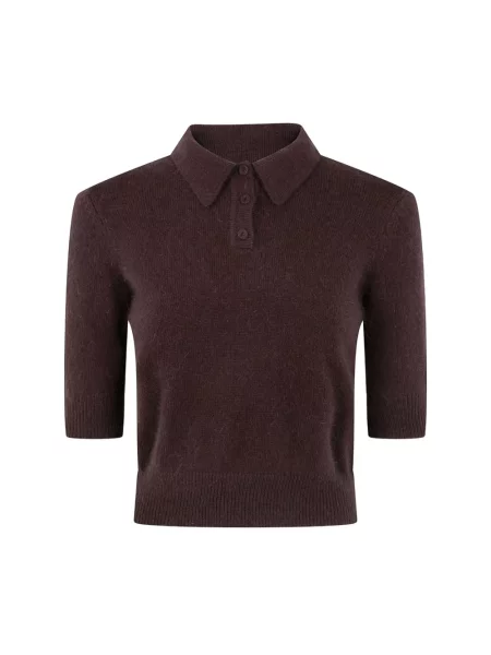 Koszulka polo Twinset brązowa