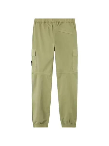 Pantaloni cargo Stone Island cu strasuri verde