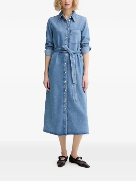 Cu centură rochie midi Marc O'polo albastru