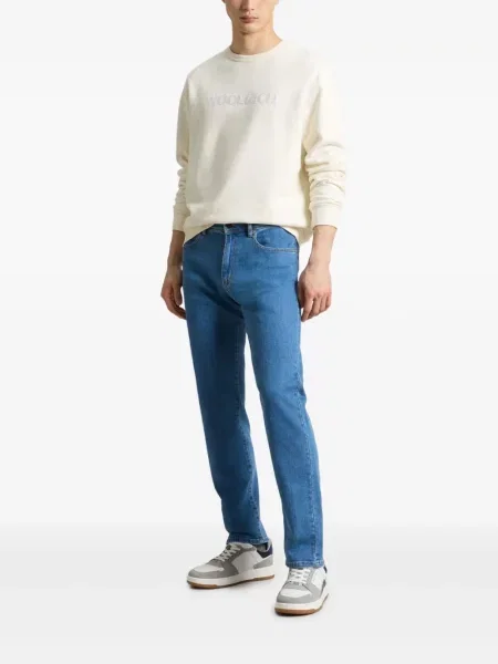 Pantaloni Woolrich albastru
