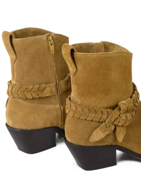 Botine Ba&sh din piele de căprioară maro