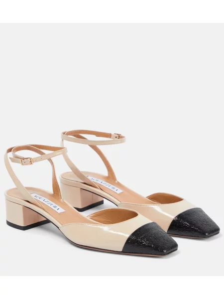 Usnjene salonarji Aquazzura bež