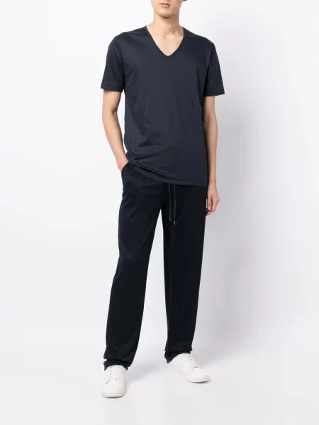Pantaloni Zimmerli alergare cu cordon albastru