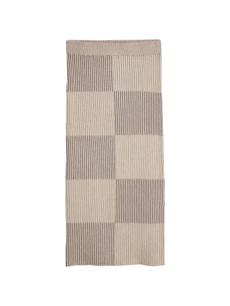 Fustă Desigual în carouri maro