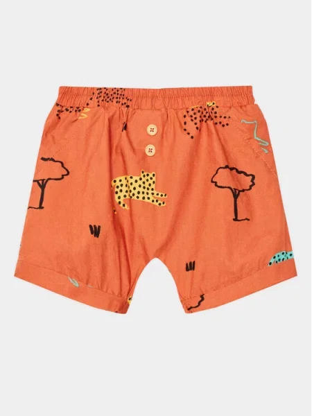 Šortky z materiálu United Colors Of Benetton oranžové