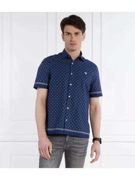GUESS Ing SS BOXI | Oversize fit kék