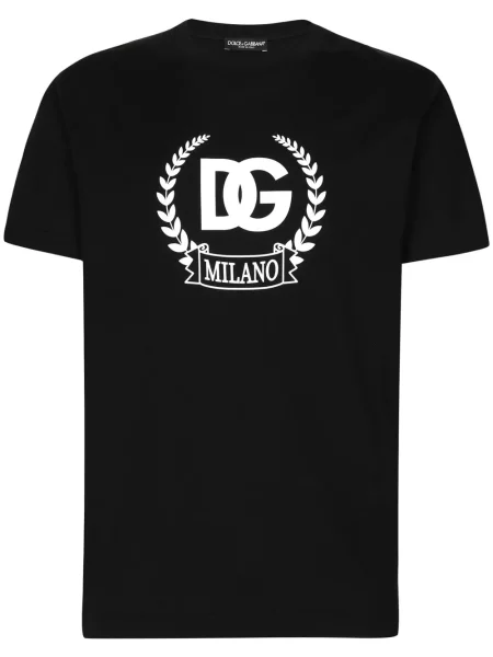 Tricou Dolce & Gabbana cu imagine stretch negru