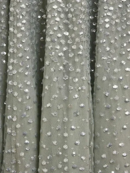 Puntíkaté oblekové maxi maxi šaty Needle & Thread zelené