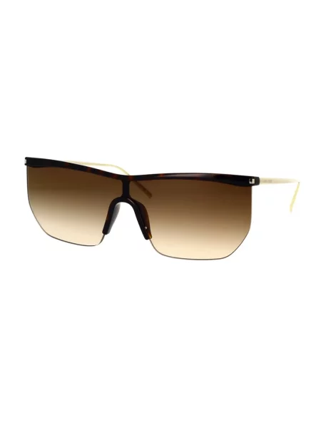 Okulary przeciwsłoneczne Saint Laurent brązowe