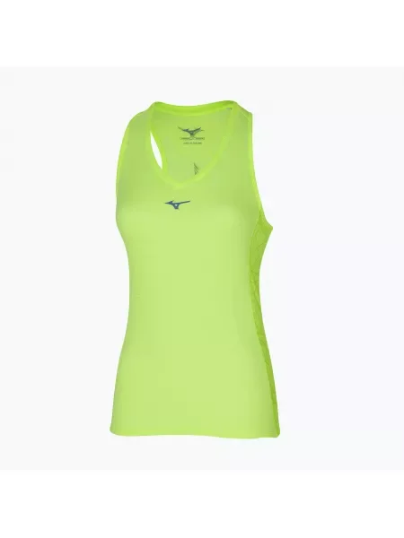 Дамски потник за бягане Mizuno Aero Tank neolime зелено