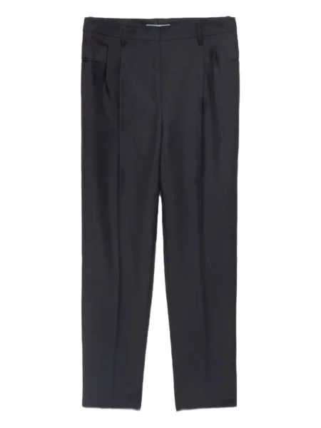 Pantaloni Prada de mohair albastru