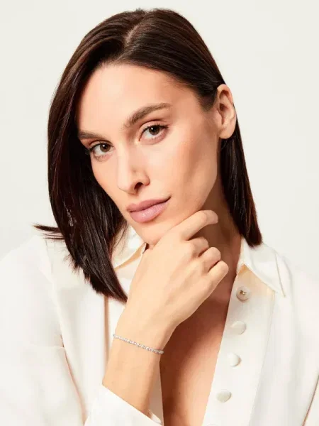 Swarovski Karkötő / átlátszó ezüst