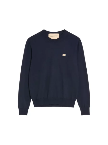 Sweter Valentino wełniany niebieski