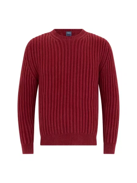 Sweter Fedeli z kaszmiru czerwony
