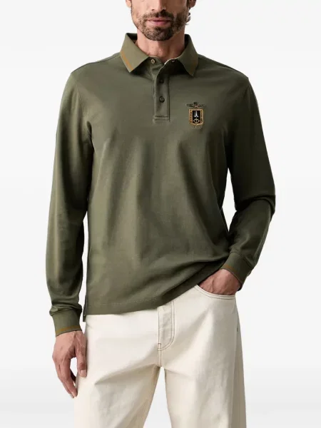 Lung tricou polo Aeronautica Militare verde