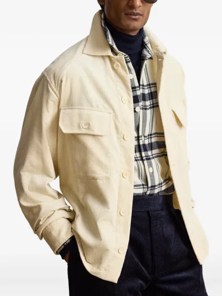Μπουφάν πουκάμισο Ralph Lauren Purple Label κοτλέ μωβ