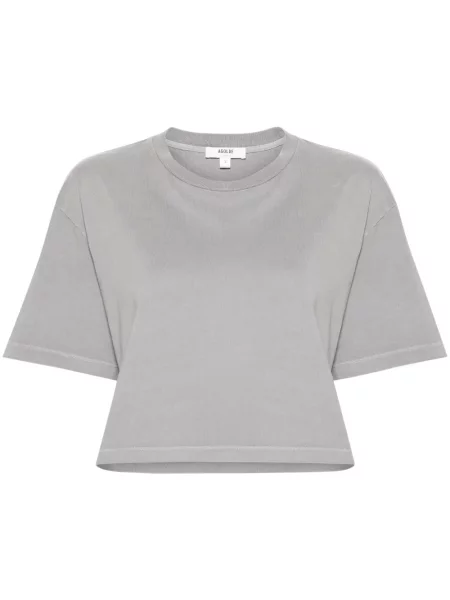 Koszulka Agolde o krotszym kroju szara