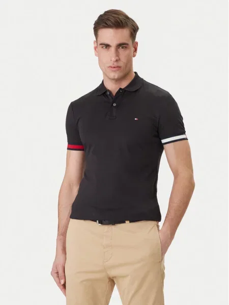 Tommy Hilfiger Polo marškinėliai juoda
