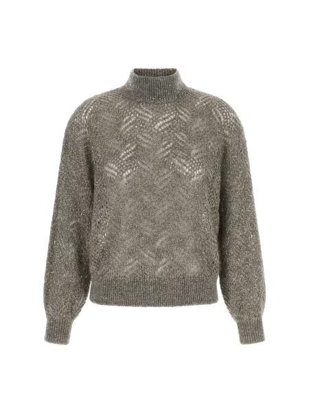 Sweter Brunello Cucinelli szary