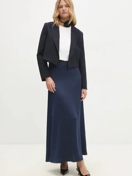 Піджак Answear.LAB без застібки однотонний синій