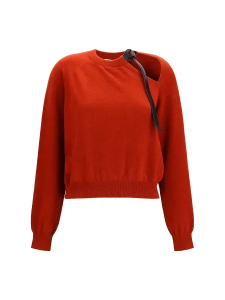 Sweter Ferragamo wełniany czerwony