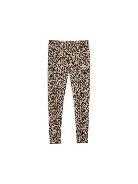 Legginsy Essentials ze zwierzęcym nadrukiem beżowe