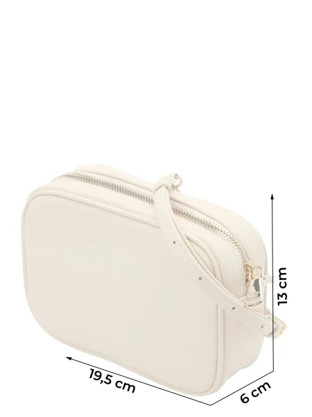 PATRIZIA PEPE Torba za čez ramo naravno bela