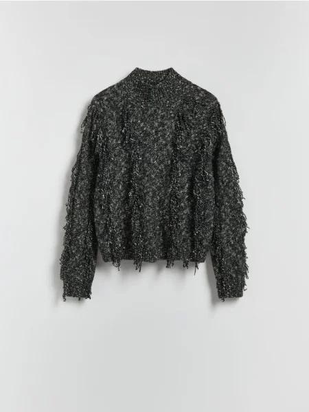 Reserved Pulover cu adaos de lână multicolor